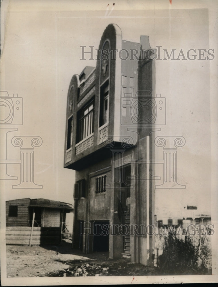 1934 Press Photo Unusual House in Mendora, Egypt Near Palace of King Fuad