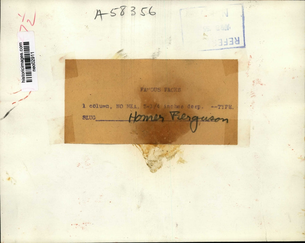 1955 Press Photo John Foster Dulles, Homer Ferguson at US State Ceremony