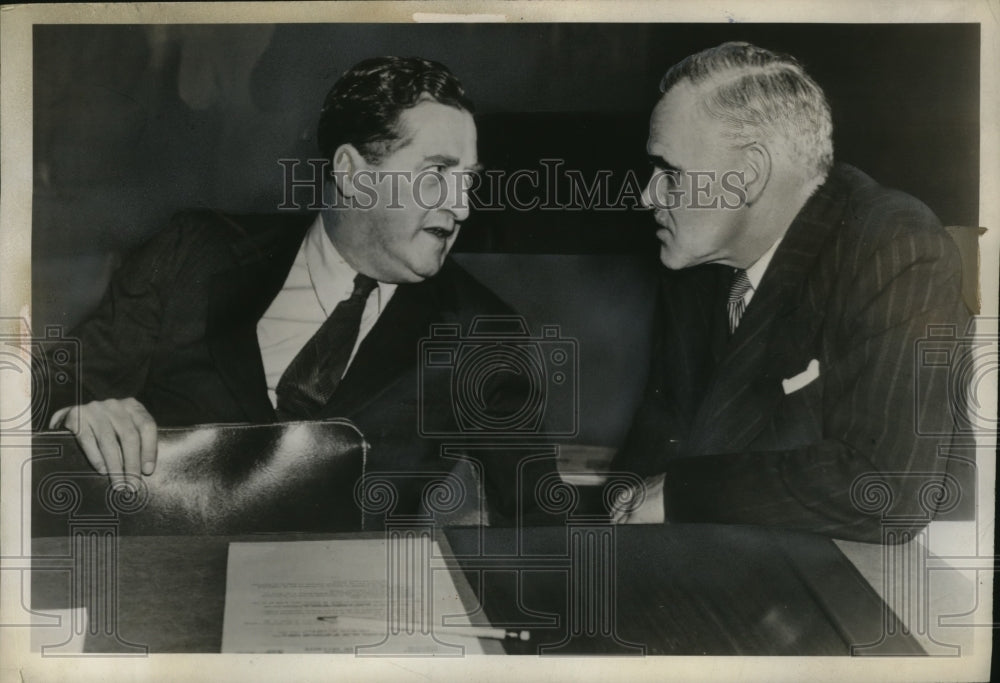 1947 Press Photo Herschel V. Johnson, W.R. Hodgson at United Nations Meeting- Historic Images