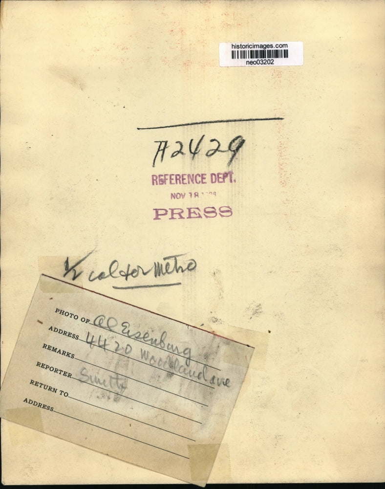 1926 Press Photo Al Eisenburg - neo03202