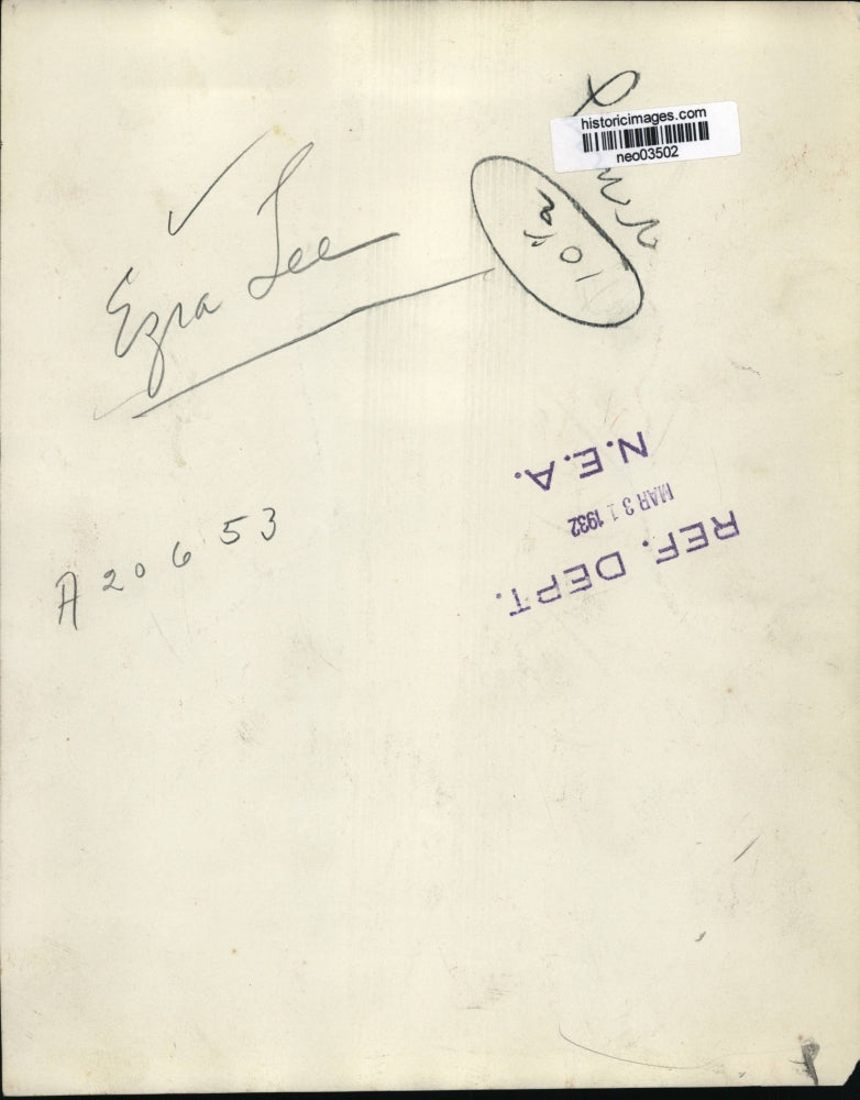 1932 Press Photo Ezra Lee - neo03502