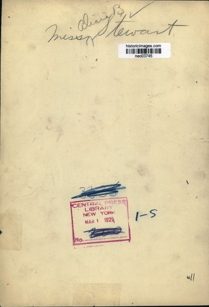 1929 Press Photo Alicia B. Stewart - neo03745