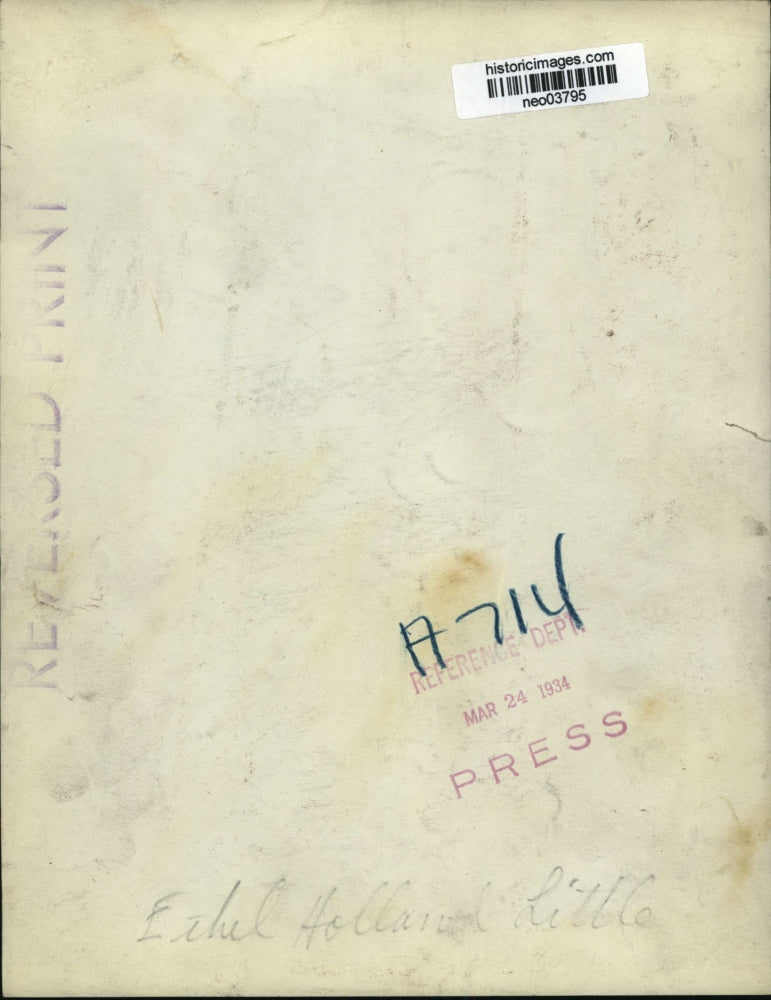 1934 Press Photo Ethel Little - neo03795