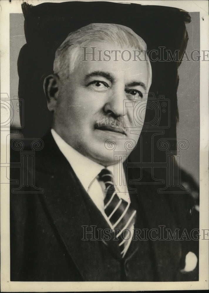 1935 Press Photo Adolph J. Sabath Chairman House Committee Investigator