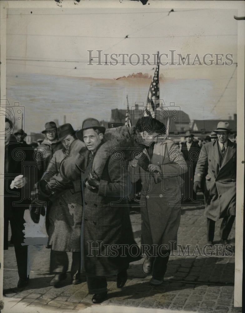 1941 Press Photo International Harvester Plant Protest, Chicago, Illinois