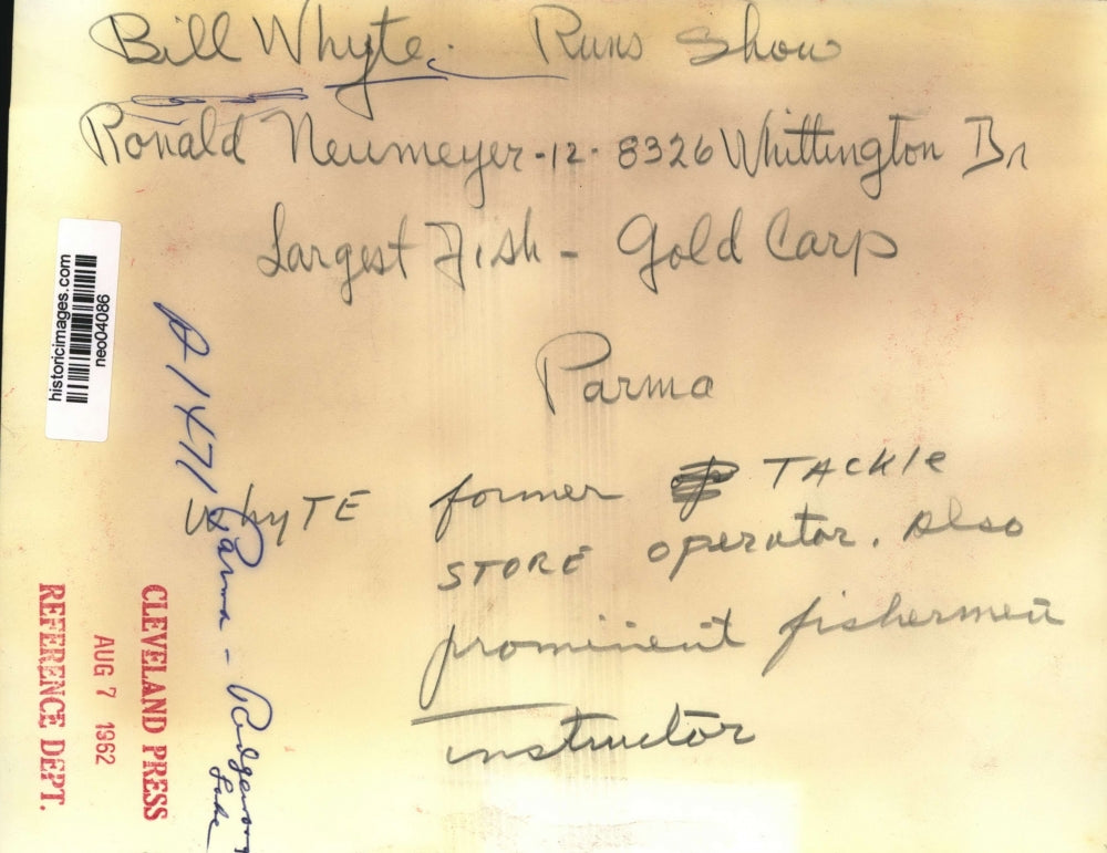 1952 Press Photo Bill White & Ronald Newmeyer Fishermen Instructor - neo04086