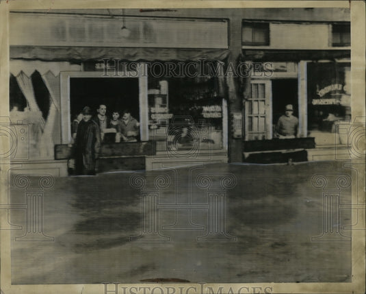 1938 Press Photo Watsonville, CA flooding due to Pajaro River rising