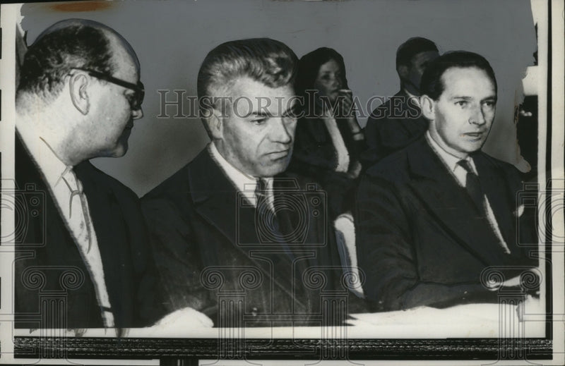 Load image into Gallery viewer, 1958 Press Photo East-West nuclear conference James Wadsworth, Semyon Tsarapkin

