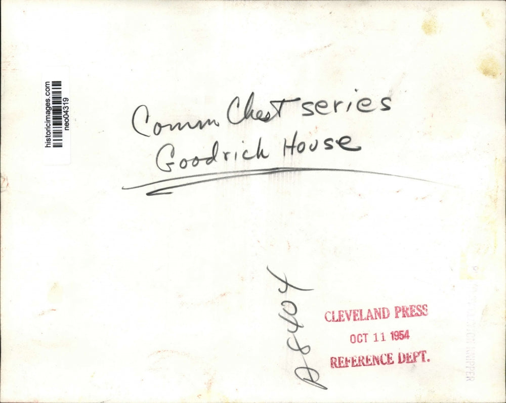 1954 Press Photo Goodrich House - neo04319