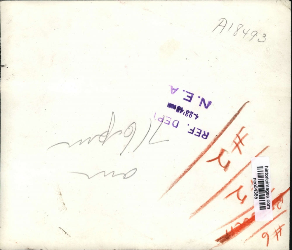 1948 Press Photo Senator Wayne Morse, John Grunden at Bolling Field, Washington