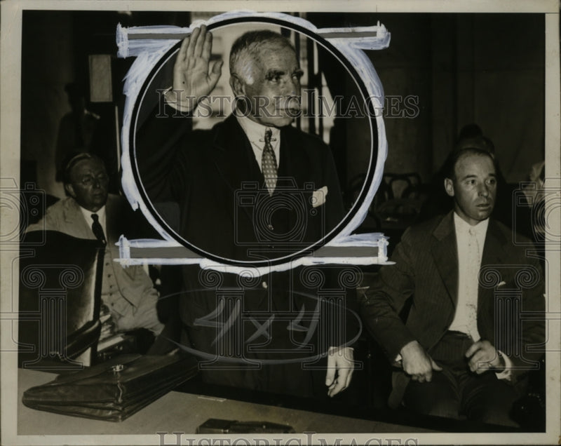 Load image into Gallery viewer, 1930 Press Photo Otto H. Kahn Senate banking and Currency committee Washington
