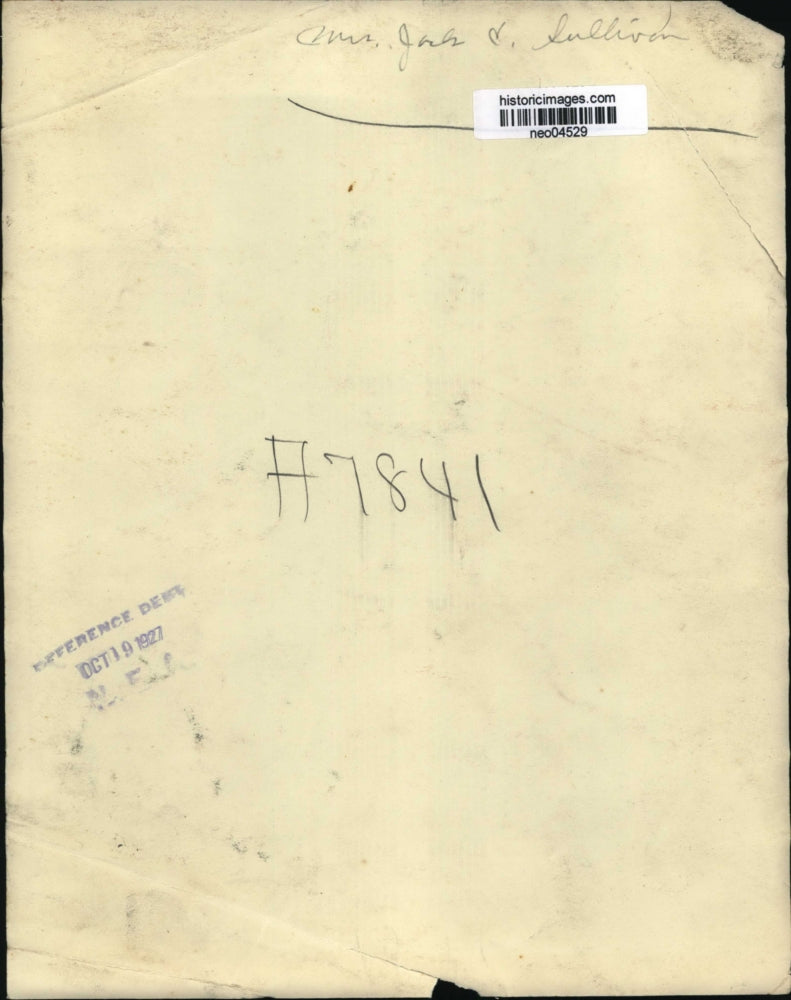 1927 Press Photo Mrs. Jack C. Sullivan - neo04529