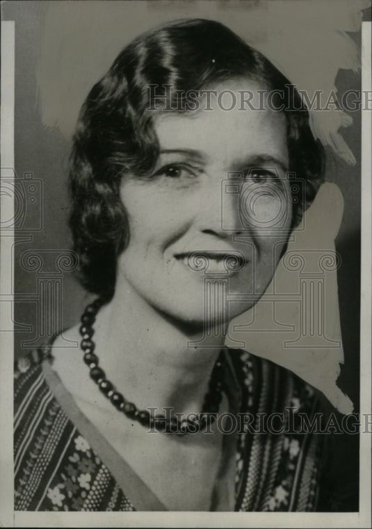 1934 Press Photo Nevada J. Benson, To Divorce Husband If Elected Sheriff, Okla.