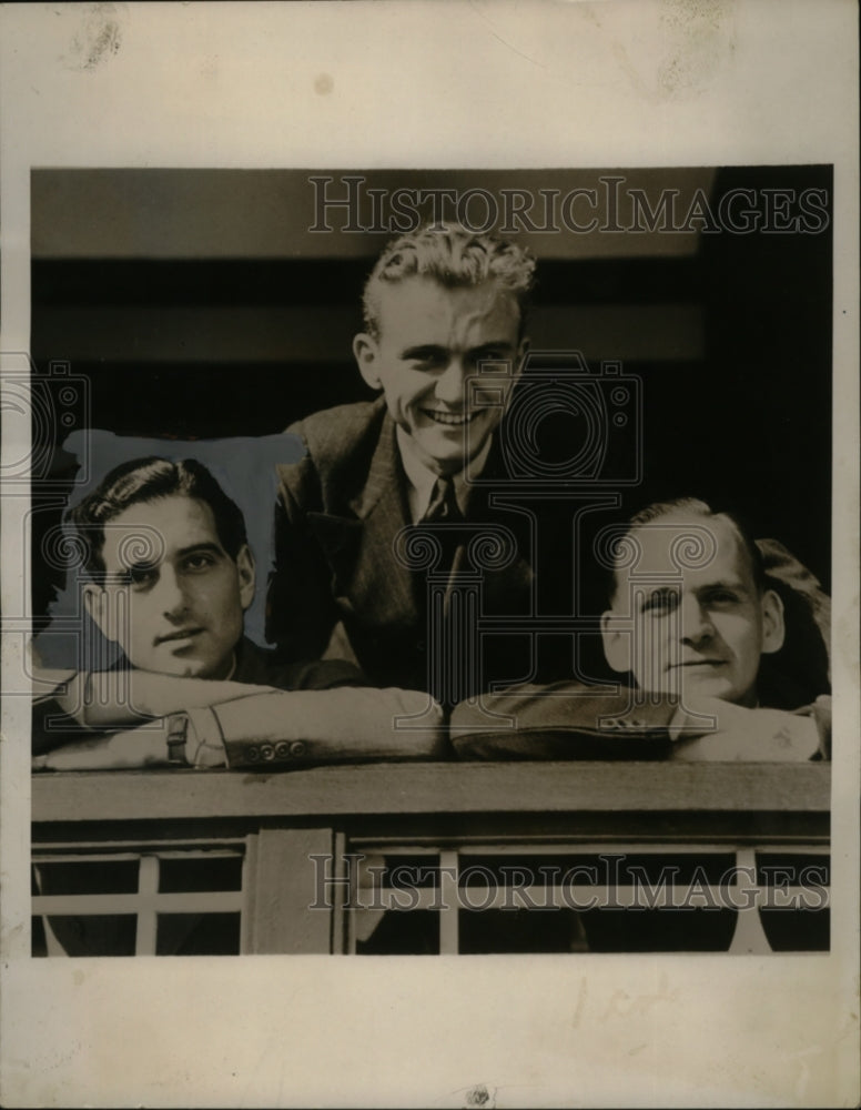1940 Press Photo Melville J. Jacoby, Eugene Johnson, & Henry Caulfield