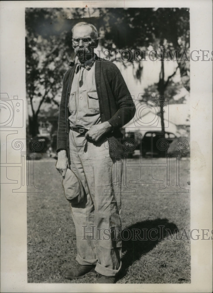 1937 Press Photo Nicholas Collins, Arrested for Murder After 21 Years, Penn.
