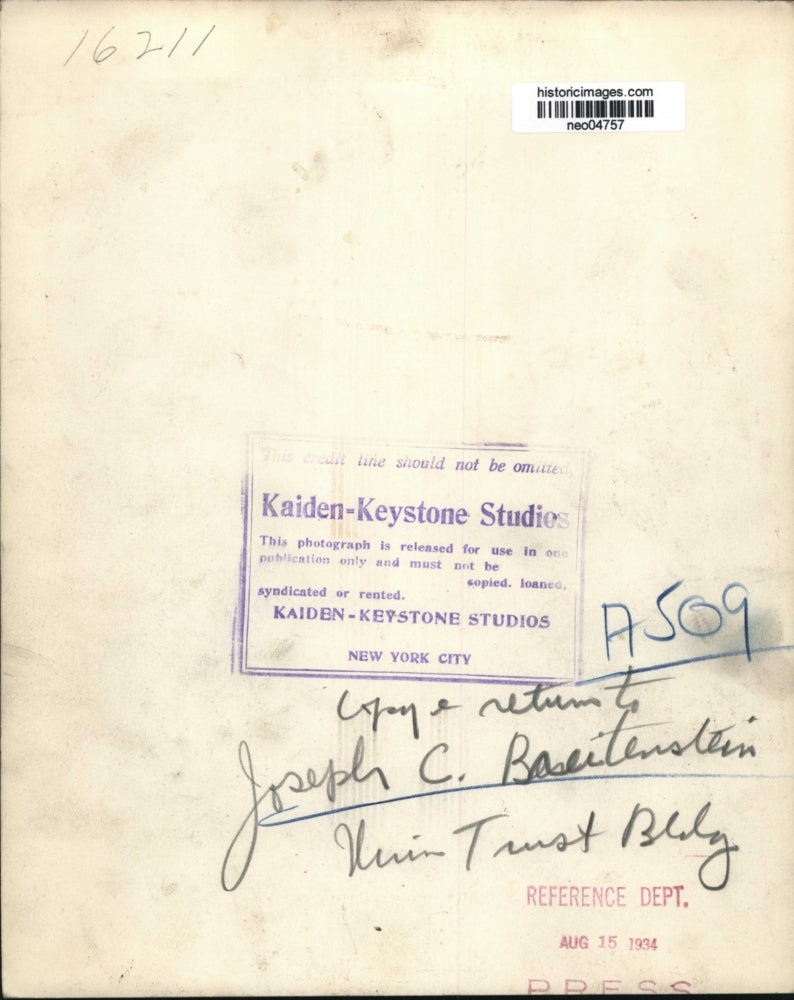 1934 Press Photo Joseph C. Baeitenstein - neo04757