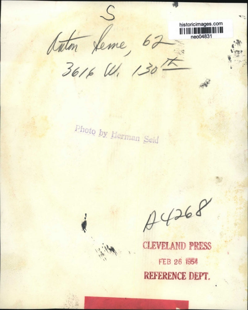 1954 Press Photo Anton Seme - neo04831