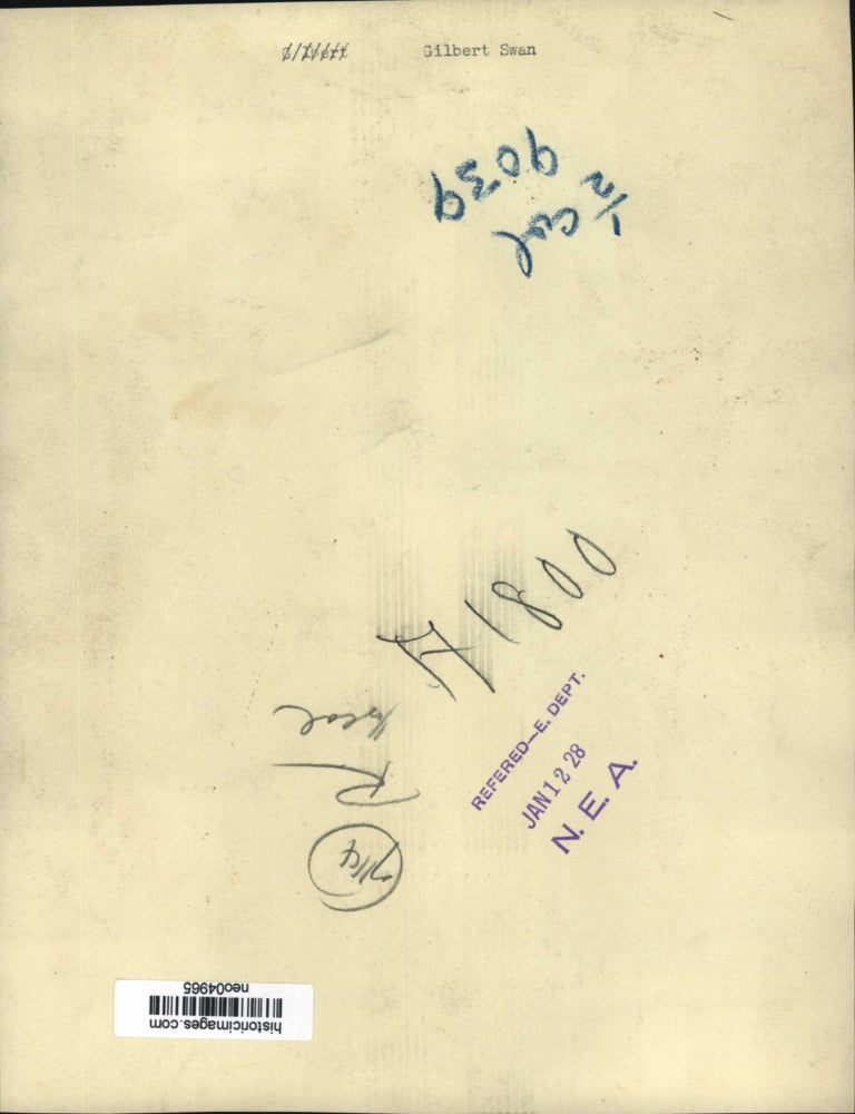 1928 Press Photo Gilbert Swan - neo04965