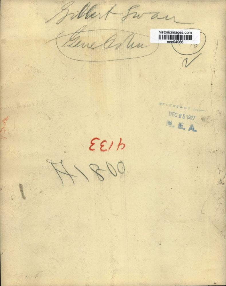 1927 Press Photo Gilbert Swan - neo04966