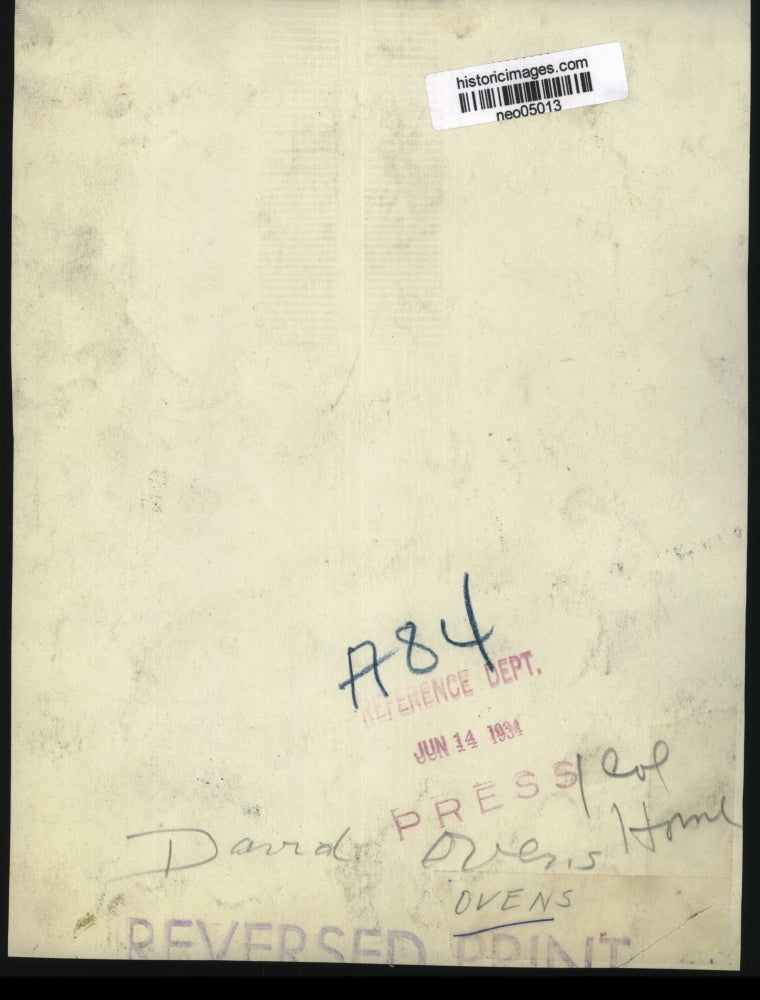 1934 Press Photo David Ovens Horne - neo05013