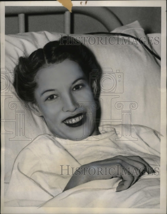 1939 Press Photo Verna Sales, Received Volunteer Blood Donation, Oklahoma
