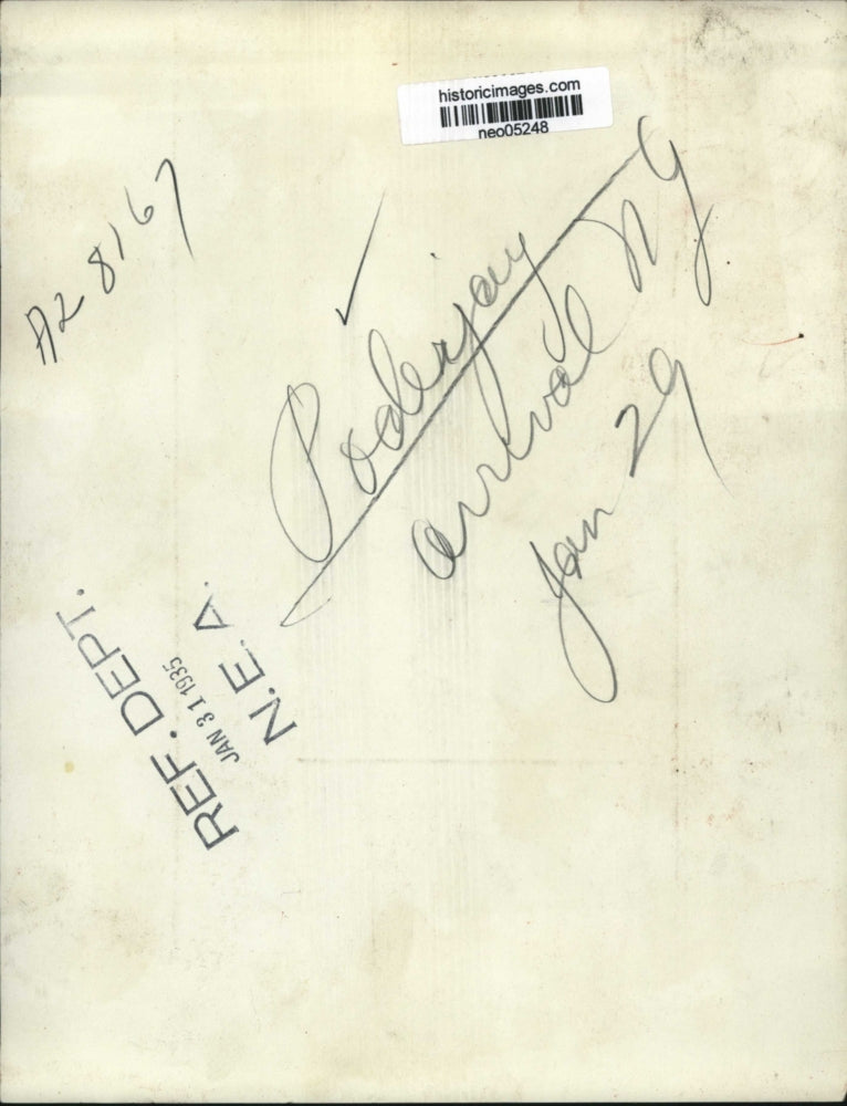 1935 Press Photo Captain Ivan Poderjay Arriving in New York - neo05248