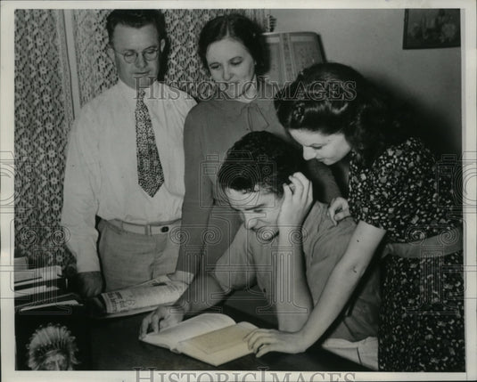 1939 Press Photo George Wild Jr. enrolled in University of Oklahoma engineering