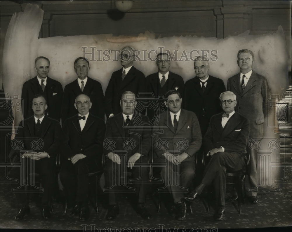 1930 Press Photo Joseph Eastman, Bathasar Meyer, Frank Mc Nanamy, Clyde