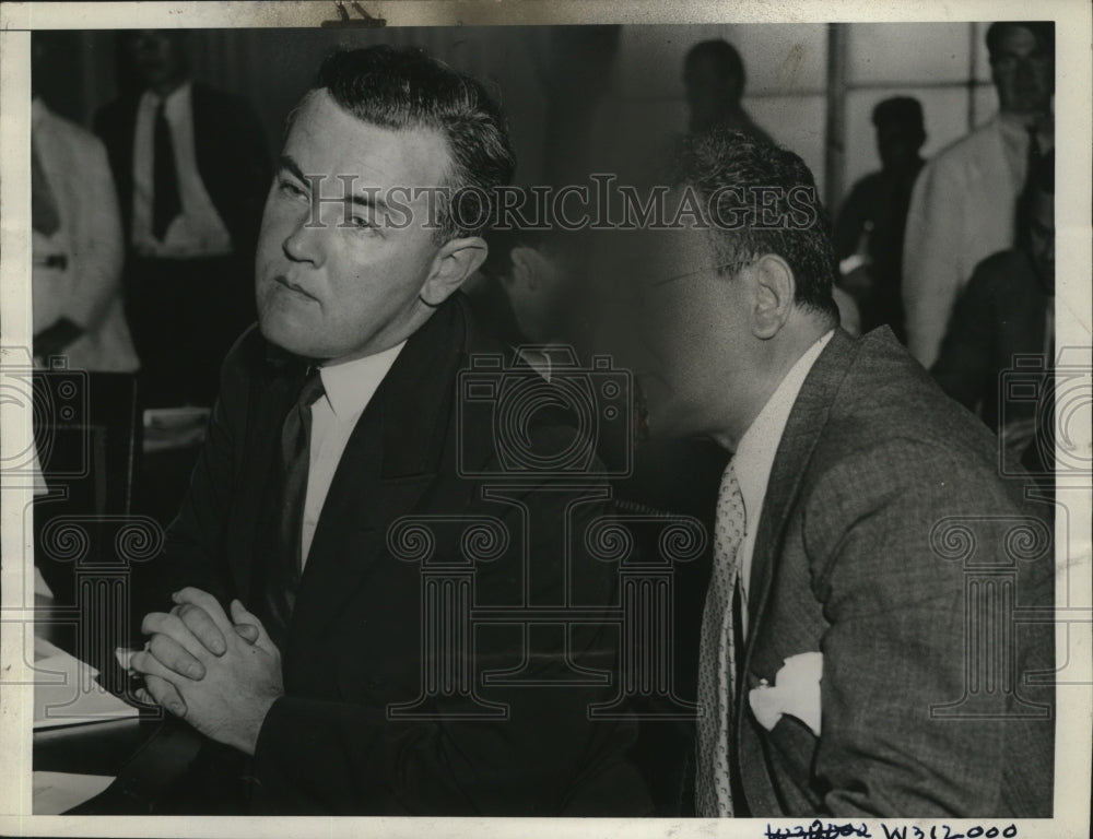 1935 Press Photo Thomas Corcoran called liar by Rep. Brewster at House Rules