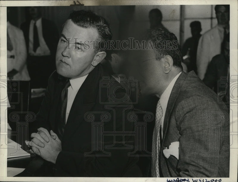Load image into Gallery viewer, 1935 Press Photo Thomas Corcoran called liar by Rep. Brewster at House Rules
