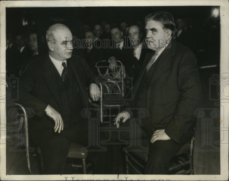 Load image into Gallery viewer, 1935 Press Photo Philip Murray, John L. Lewis at UMW Tri-District Convention

