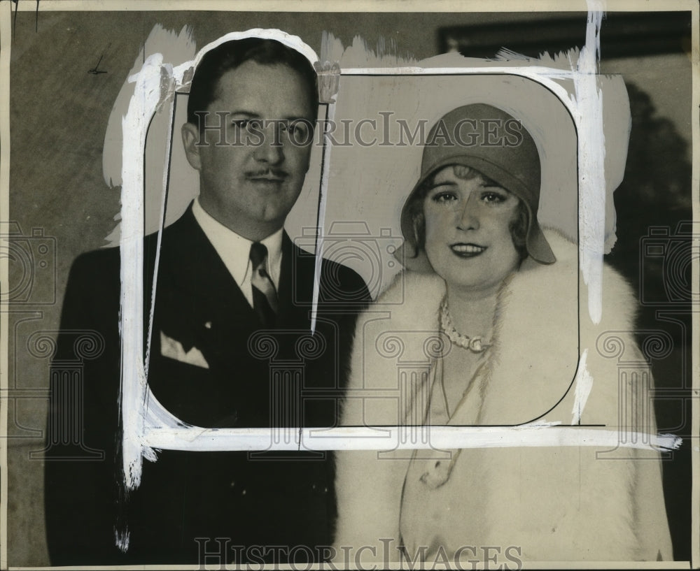 1929 Press Photo Bryant Washburn & Wife Virginia Vause - neo06197