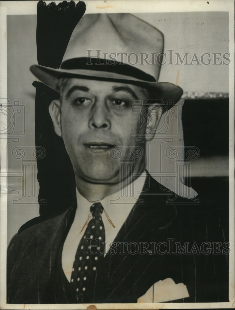 1939 Press Photo Harper Knowles First Witness Defense bridges trial CA Legion