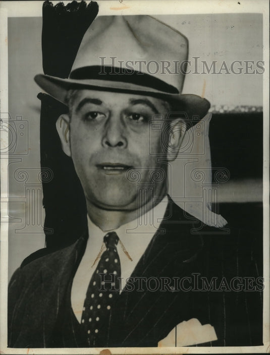 1939 Press Photo Harper Knowles First Witness Defense bridges trial CA Legion