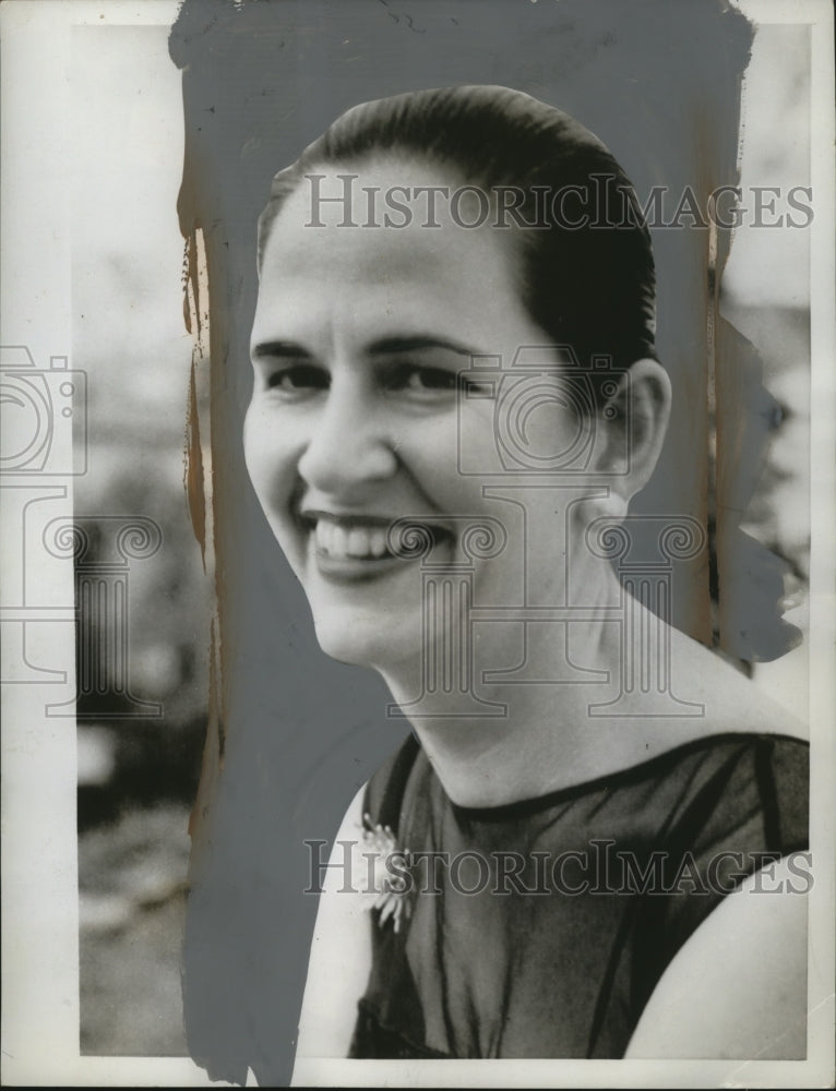 1958 Press Photo Mrs. Rudd Brown at Democratic Women's Campaign Conference