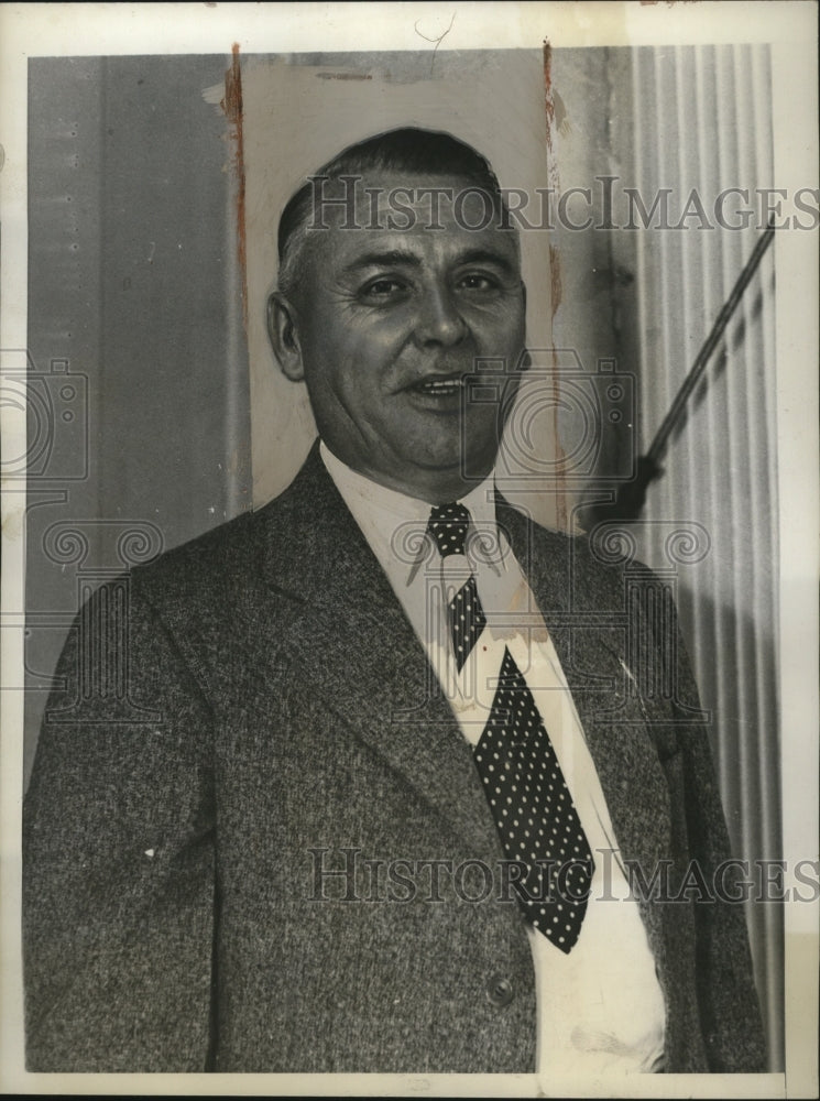 1936 Press Photo Henry Holt After Visiting President Roosevelt at White House
