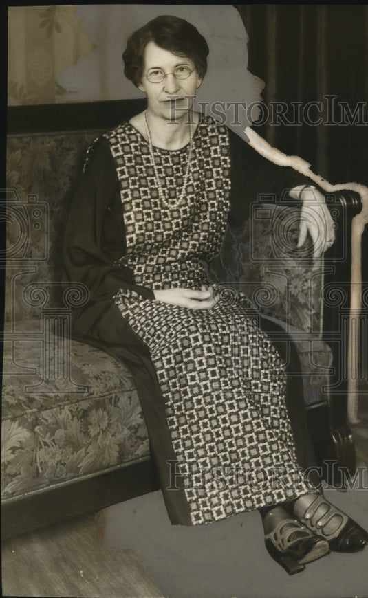 1924 Press Photo Olive Doolittle Wilbur, wife of the Secy of Navy Curtis Wilbur