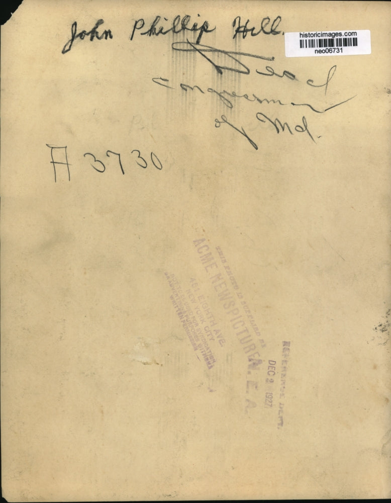 1927 Press Photo Congressman John Phillip Hall of Maryland - neo06731