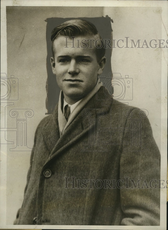1932 Press Photo Karl Herreshoff held in Geneva Riots at World Peace Center