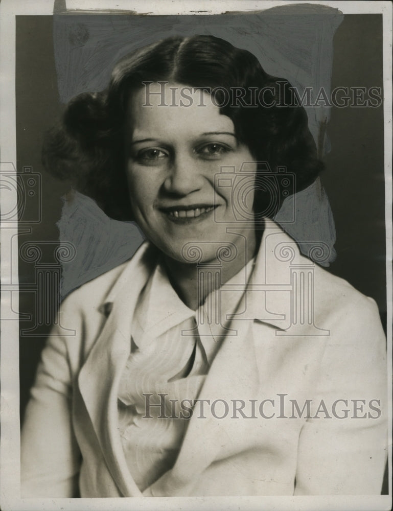 1934 Press Photo Florence Jedluck - neo06854