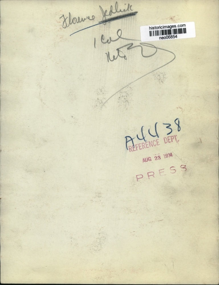 1934 Press Photo Florence Jedluck - neo06854