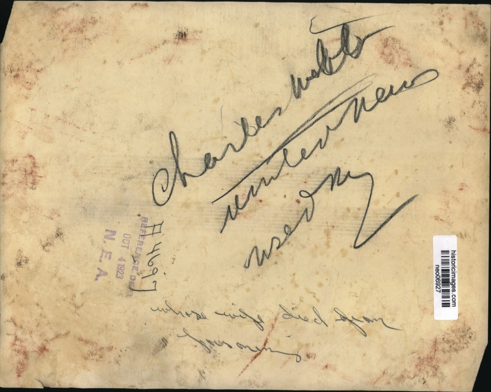 1923 Press Photo Charles Webb, Wife Died from Poisoning - neo06927