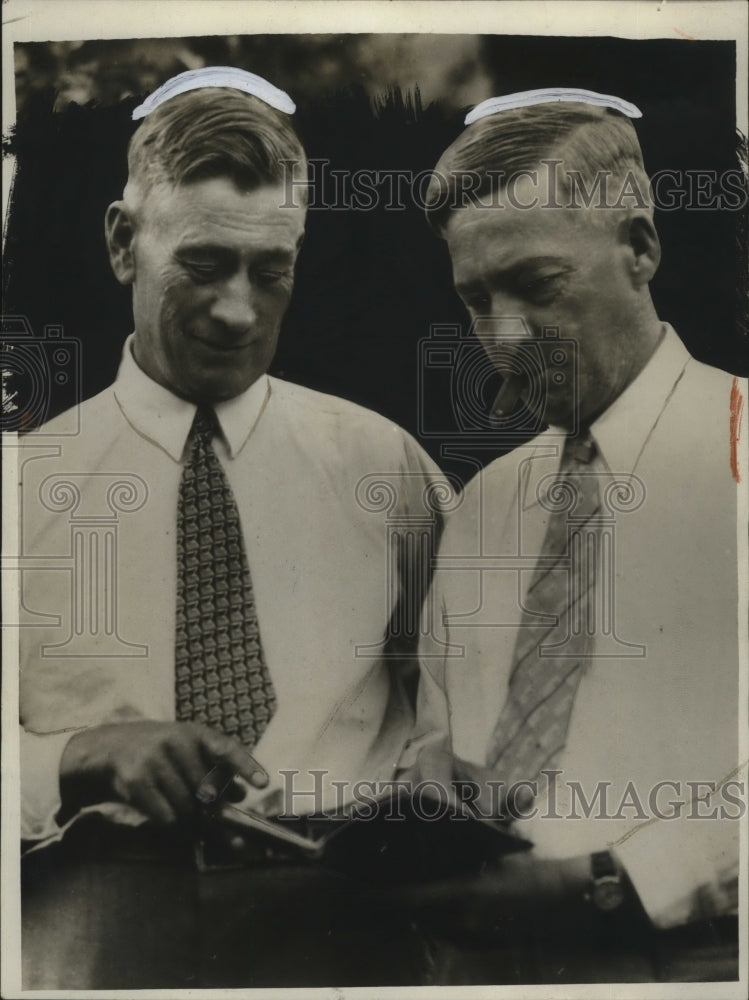 1928 Press Photo J.F. Hooper & W.H. Mitchell, Kidnapped in Zacatecas, Mexico