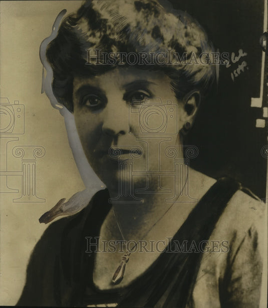 1922 Press Photo Mrs. Carrie Hubbard, murdered her husband - neo06959