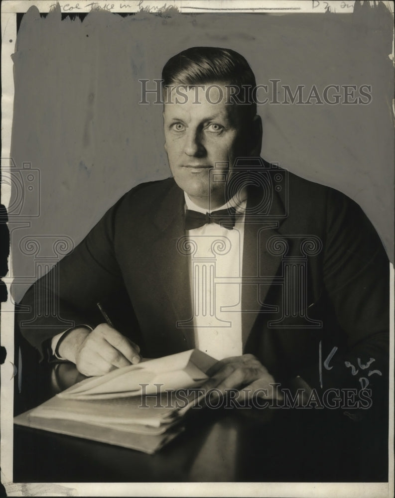 1924 Press Photo Earl J Davis Of Detroit - neo06974