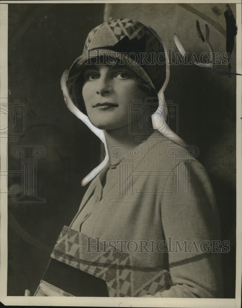 1928 Press Photo Nancy Adams Boston Deb - neo07020