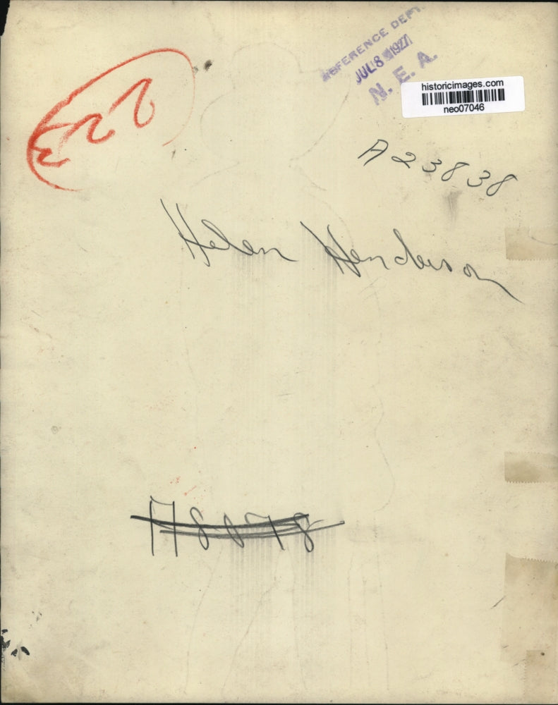 1927 Press Photo Helen Henderson - neo07046