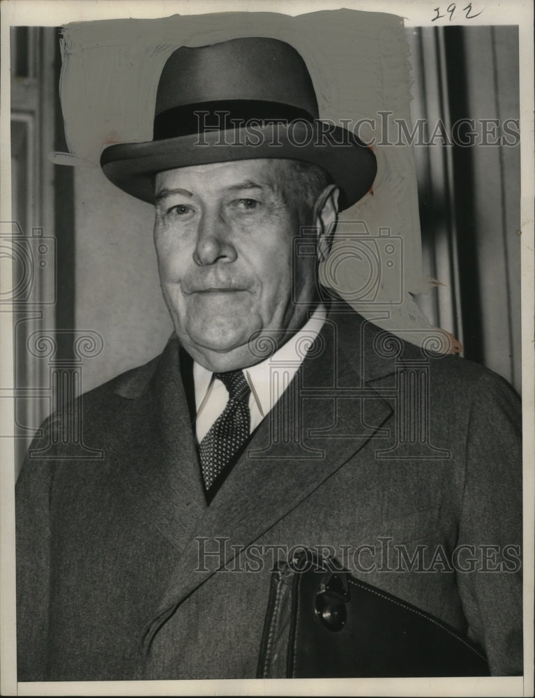 1943 Press Photo Myron C. Taylor, White House Envoy to Vatican city - neo07100