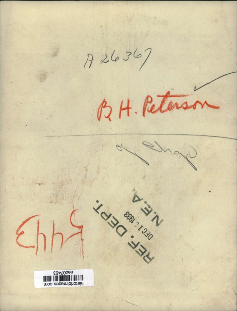 1933 Press Photo B.H. Peterson of Chicago - neo07463