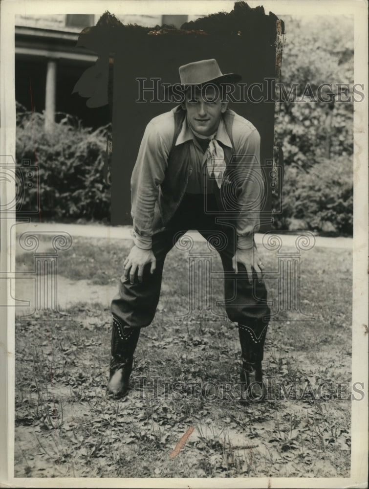 1938 Press Photo Football Player John Drake - neo07467- Historic Images